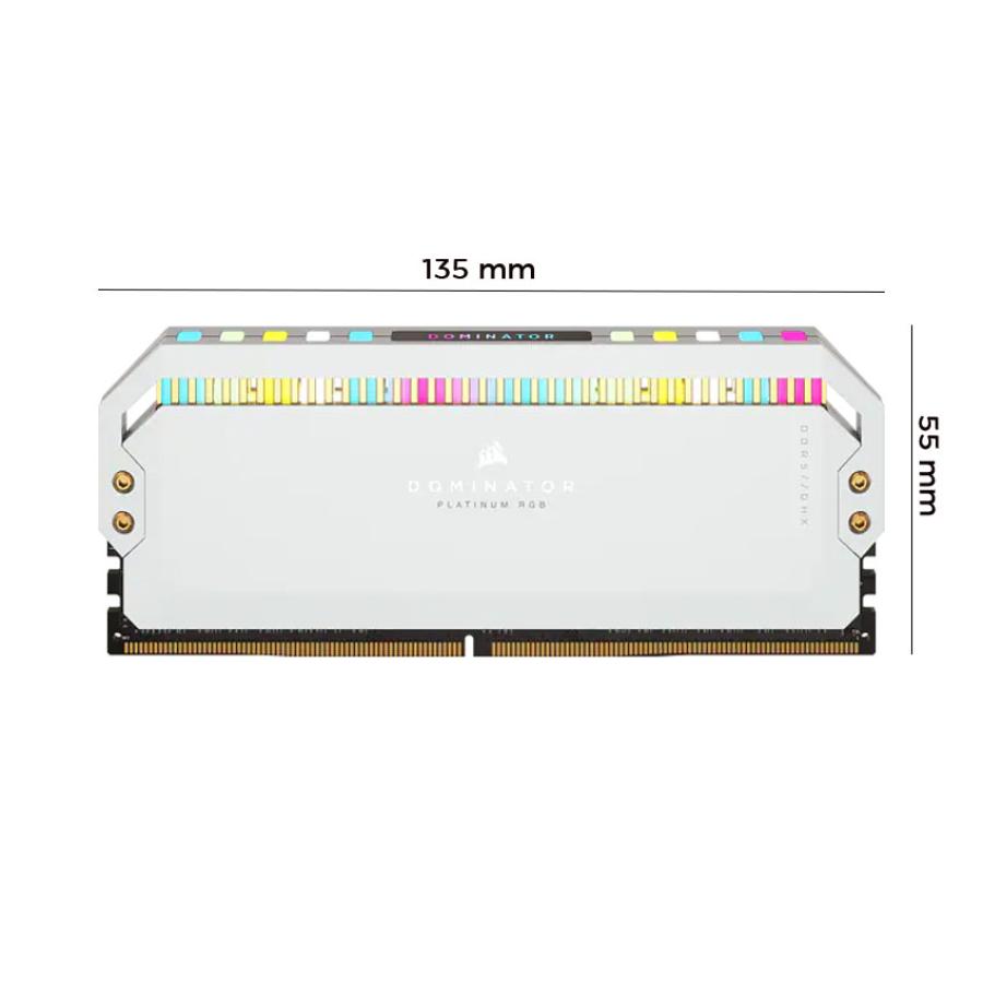 RAM Corsair Dominator Platinum 32GB (2x16GB) RGB 5600 DDR5 White Heatspreader...